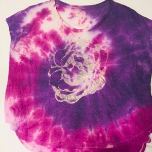 Tie Dye rose tshirt